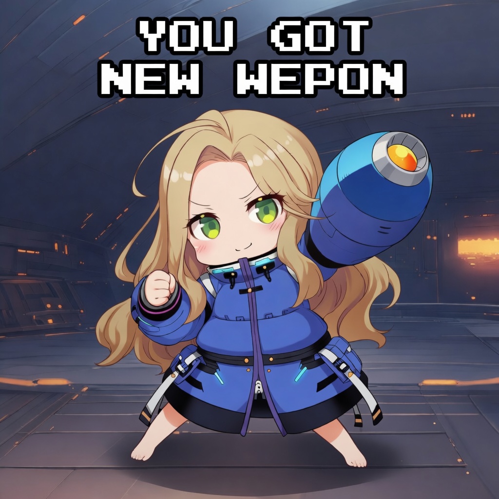 見て！これで私も戦えるね！