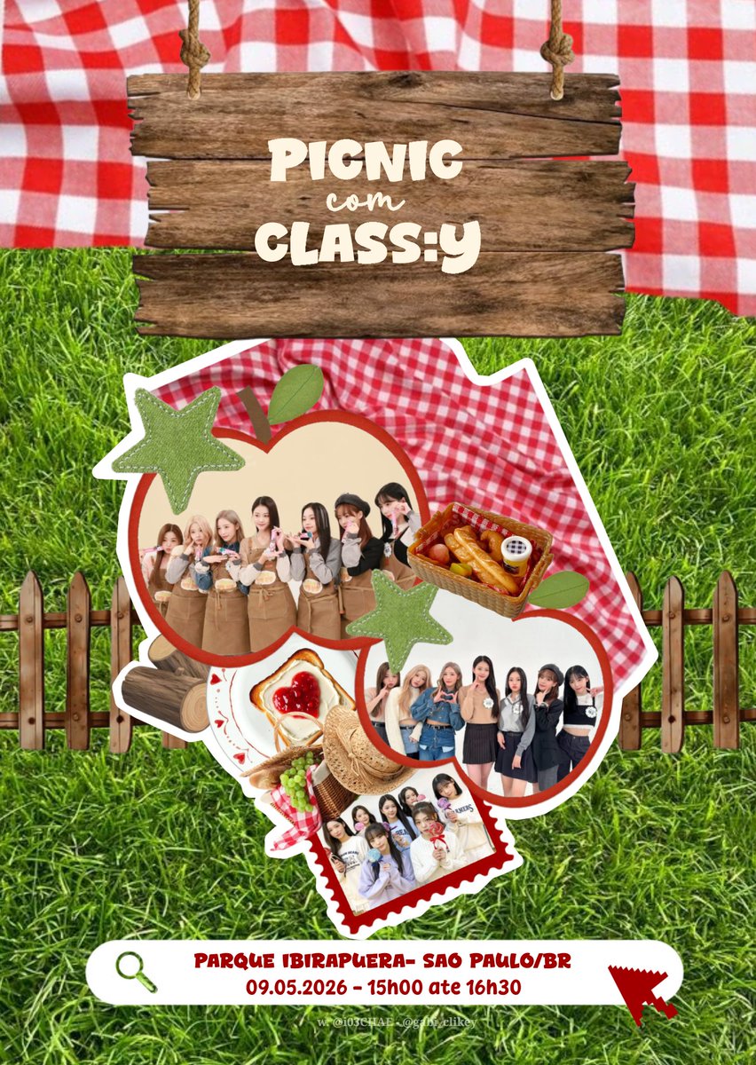i03CHAE's tweet image. PICNIC COM CLASS:y 2026 EVENT 

Em comemoração ao 4º aniversário de estreia do CLASS:y, os fãs brasileiros organizaram um piquenique comemorativo 

📍Parque Ibirapuera - SP/BR 
⏰️ 09/05/26 - 15H BRT 
#클라씨와_함께라_더_예쁜_노을

#클라씨 #CLASSy