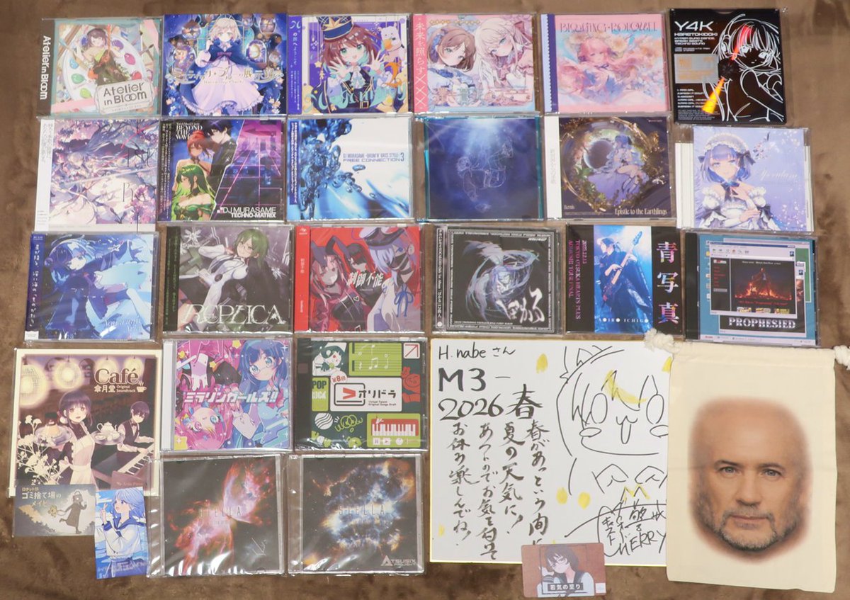 取り急ぎ、M3 2026春の戦利品です。 
購入したサークル名は別途ポストします。 
#M3春2026 #M3春