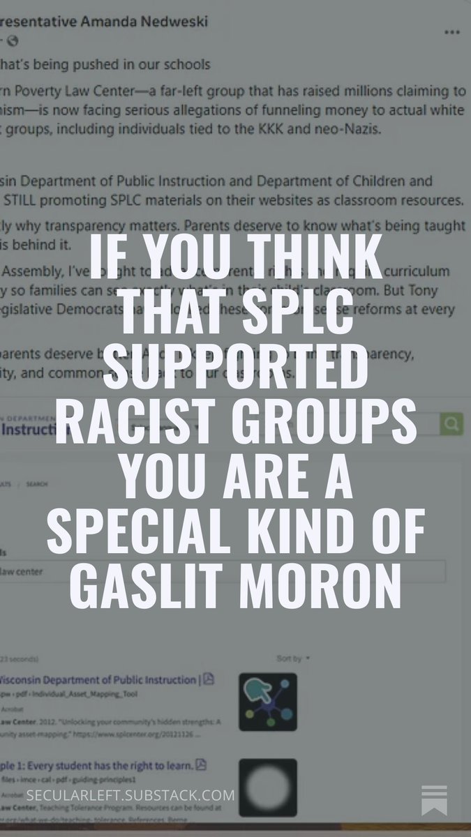 secularleft's tweet photo. The Southern Poverty Law Center, that took down the KKK, has been the target of white Christian Nationalists for decades because many of their groups are on the SPLC's hate group list 

https://t.co/ycEdaOoMVR https://t.co/mZmYnqZLUE