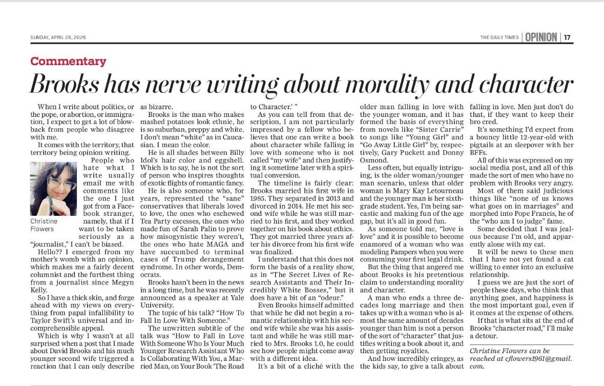 Christine Flowers tweet media