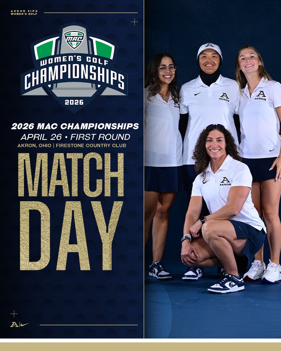 ZipsWGolf's tweet photo. Match Day‼️
First Round 2026 MAC Championships🏆

⛳️Tee Times: Hole 1
Na Songkhla • 9 AM
Vora • 9:10 AM
Kormuth • 9:20 AM
Chandra Mohan • 9:30 AM
Hezri • 9:40 AM

Live scoring 📊https://t.co/F20wz265KL
Tournament Central 💻https://t.co/rwIBny2a3e

#GoZips🦘 https://t.co/fLfb4yc1rV