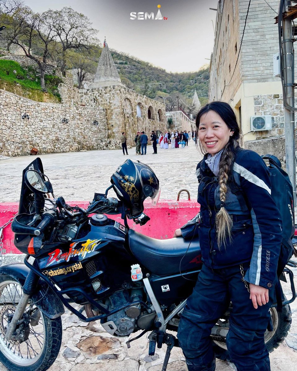 SemaTvE's tweet photo. 🟧 A foreign tourist said visiting #Lalish Temple was a dream come true during his Kurdistan tour, describing it as a deeply spiritual place and noting that #Ezidi, followers of one of the world’s oldest religions, have long faced persecution for their beliefs. https://t.co/Vntp5cqKVD