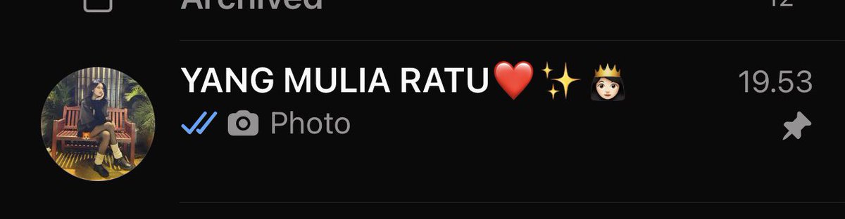 diganti sama dia sendiri, katanya harus panggil yg mulia ratu sekarang 😭😭🤌🏻✨