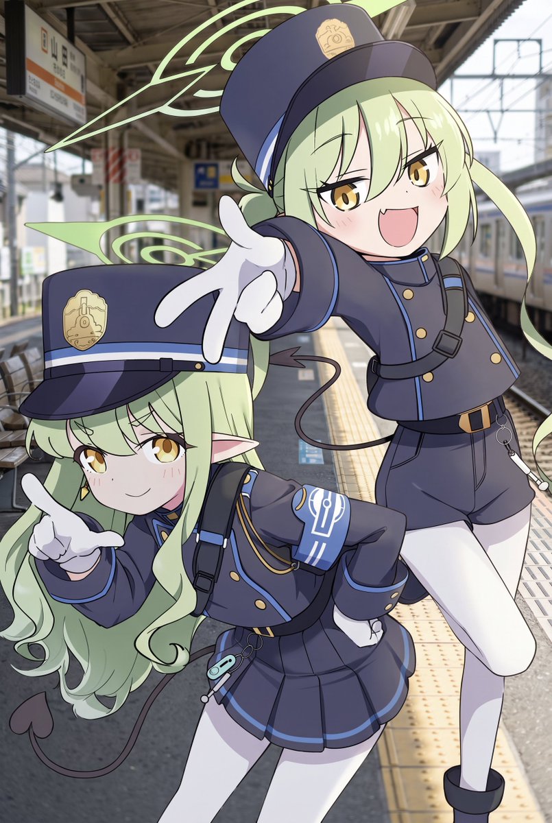電車が３番線ホームに到着するよー！