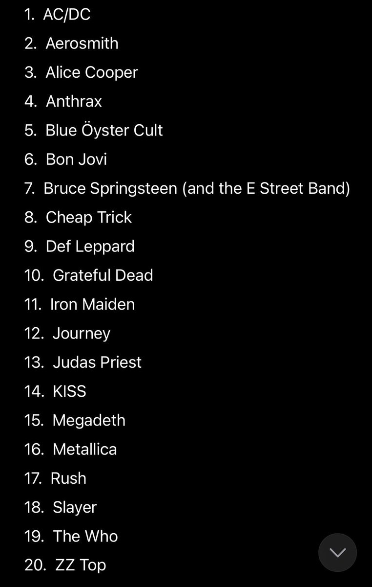 BruceDMaiden's tweet image. How many of these concerts have YOU attended? 
#fuy #create  #music #legend #legends2026