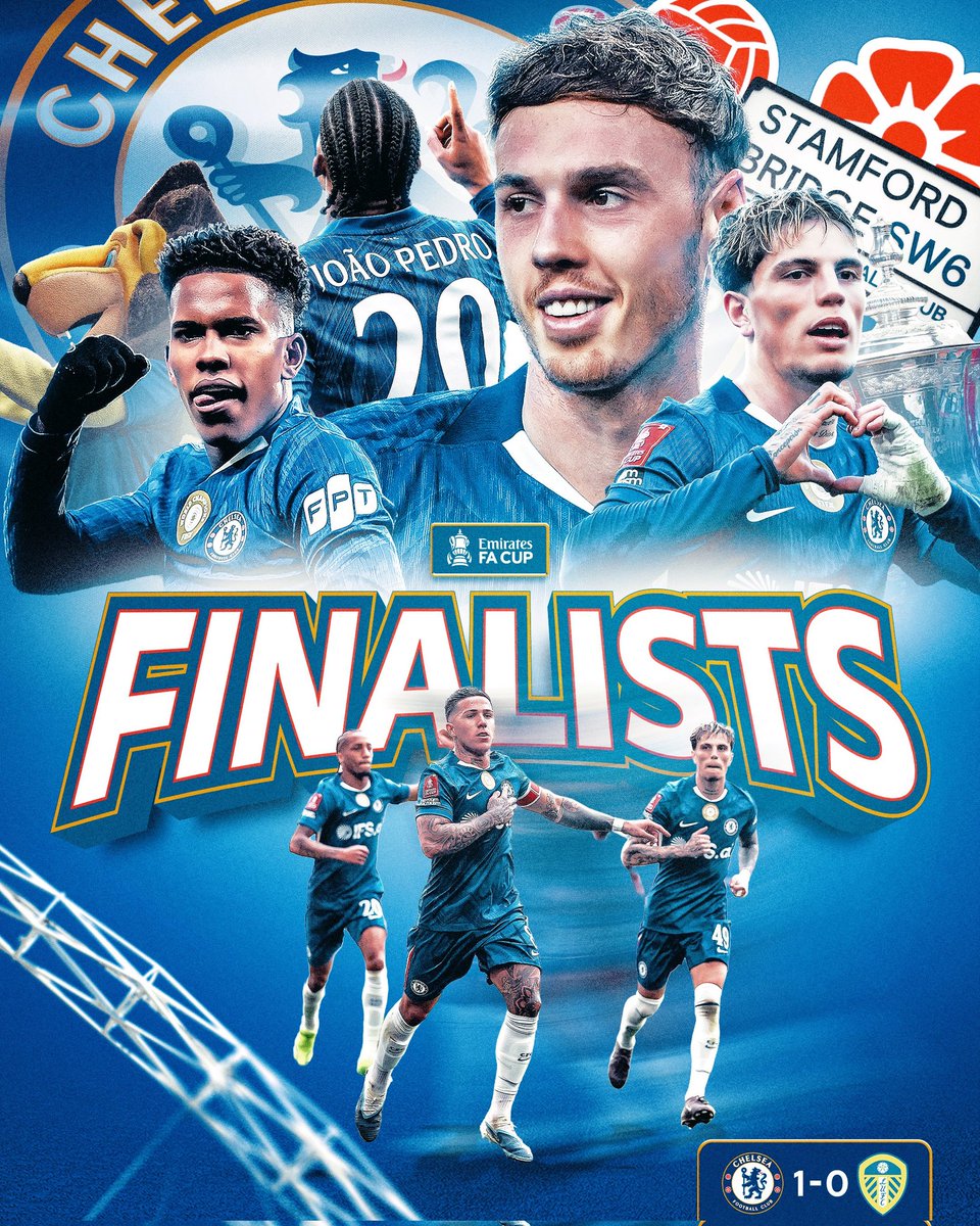ElProdeOriginal's tweet image. #FACup | ¡The Blues avanzan! En Wembley, #Chelsea eliminó al #Leeds y volverá a disputar la Final después de cuatro años (2022).
