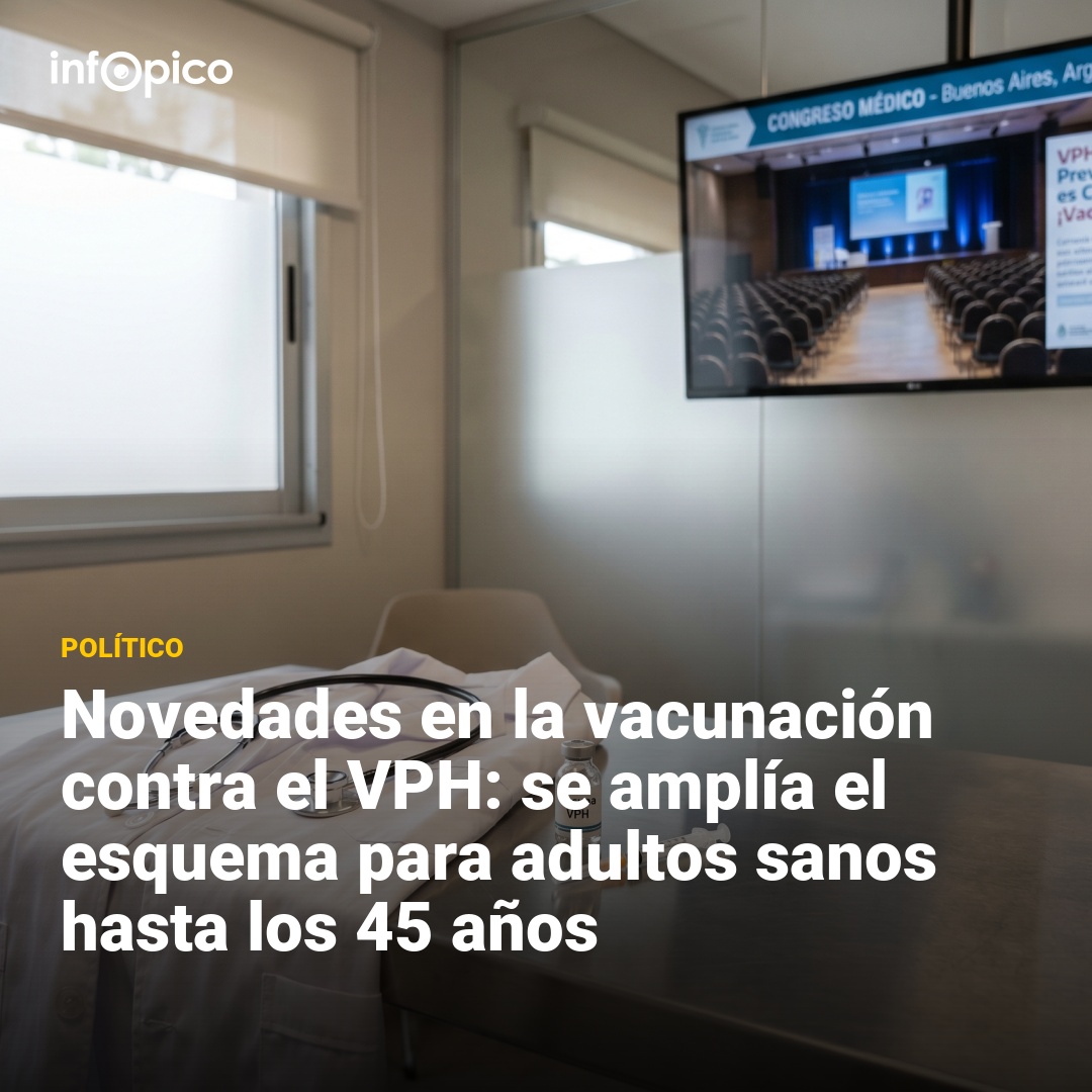infopico's tweet photo. Novedades en la vacunación contra el VPH: se amplía el esquema para adultos sanos hasta los 45 años - https://t.co/VKHyxK1iIc https://t.co/3TJPlrxKwc