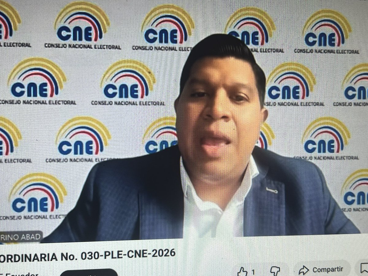 Sigue consumándose el fraude electoral #2026

El <a href="/cnegobec/">cnegobec</a> cumpliendo las órdenes de <a href="/DanielNoboaOk/">Daniel Noboa Azin</a> sin argumentos jurídicos, fuera del plazo con dos votos (Merino-Atamaint) y con el voto dirimente de <a href="/DianaAtamaint/">Diana Atamaint</a> cancelan la participación política  <a href="/UnidadPopularE/">Unidad Popular</a>