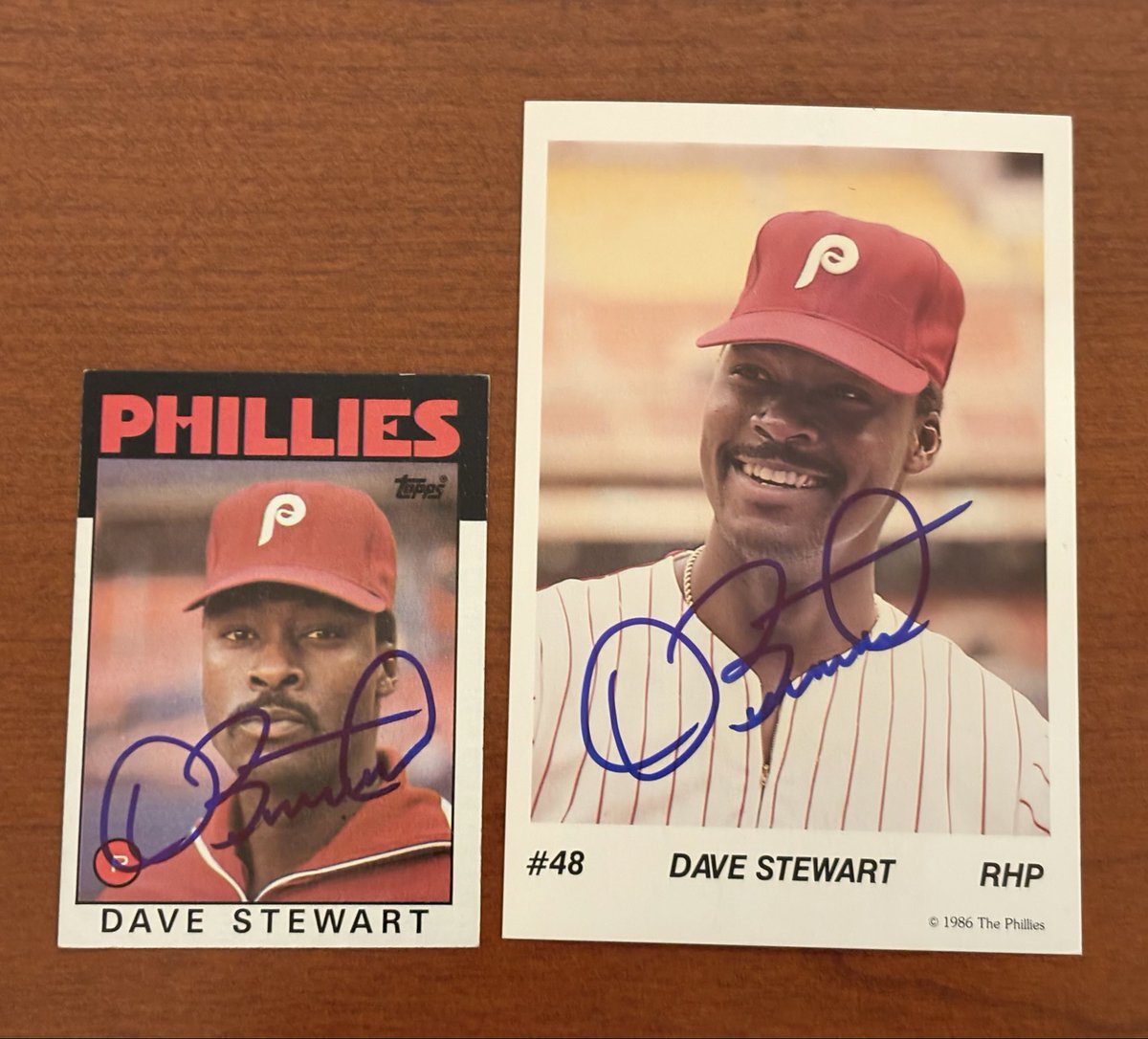 mjs80377's tweet image. Thanks to former @Phillies Pitcher Dave Stewart for signing my cards #Topps #TastyKake #TTMAutographs #Autographs #BaseballCard #TTMSuccess #Hobby #Collect #TTM #RingTheBell