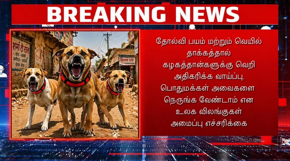எச்சரிக்கைப் பதிவு..!!! 

ஜாக்கிரதை மக்களே ...!!!

மே 4 வரை 

200Rs  மற்றும்  பனையூர் கும்பல்களிடம் இருந்தும் சற்று தள்ளியே இருங்கள்