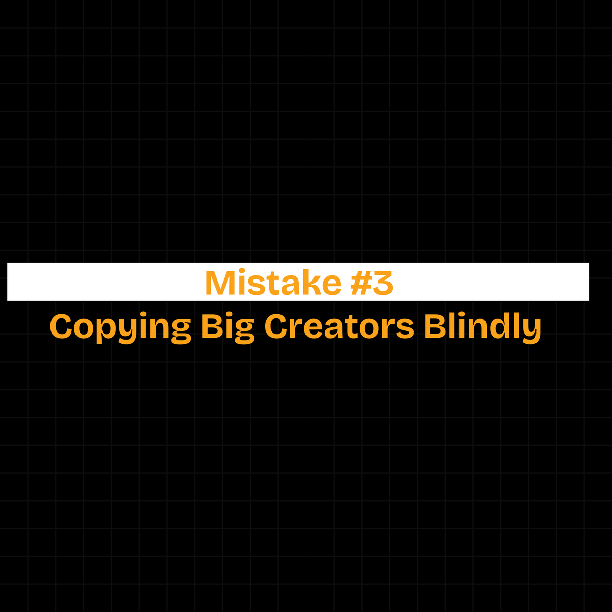 build_withbilal's tweet photo. 10 Mistakes Series, Day 3

Mistake #3: Copying big creators blindly.

They have expensive websites, premium designs, and big budgets. You don't.

You're a beginner. They're not.
Copy their roadmap, not their execution.

Build your own identity.

Full breakdown on Instagram. https://t.co/Os2cCy6Wfl