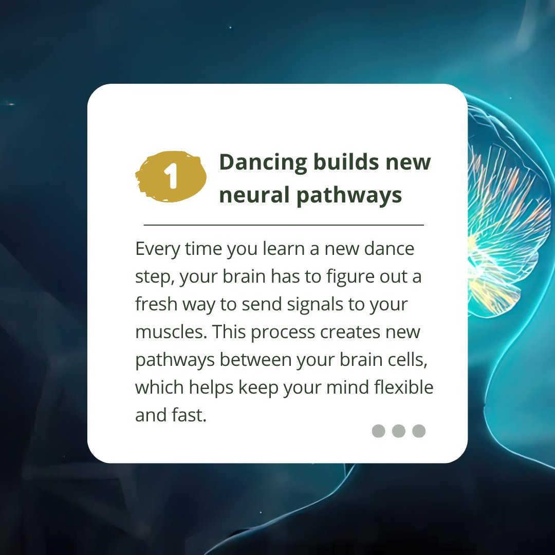 ibienemagazine's tweet image. SCROLL to discover how dancing can boost brain health by improving memory, coordination, and mood.
Tap on the link in bio or visit ibiene.com for more.
#ibienemagazine #Lifestyle #dancing #BrainHealth