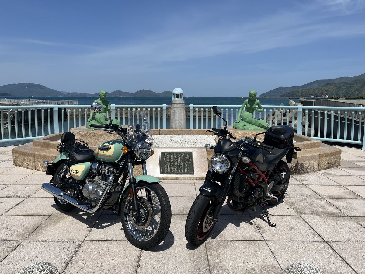 damoe_moto's tweet photo. #RoyalEnfield
#ロイヤルエンフィールド
#meteor350
#メテオ350

本日は小浜エンゼルラインでした☀️
午後からは☁️でしたが、気持ちよく走れる日でした🏍️ https://t.co/J8Q5vR6rxO