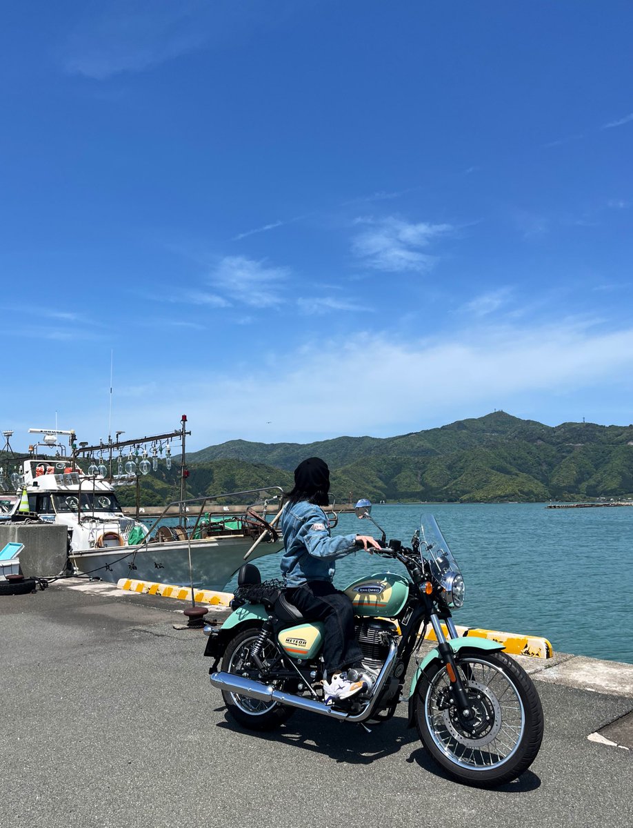 damoe_moto's tweet photo. #RoyalEnfield
#ロイヤルエンフィールド
#meteor350
#メテオ350

本日は小浜エンゼルラインでした☀️
午後からは☁️でしたが、気持ちよく走れる日でした🏍️ https://t.co/J8Q5vR6rxO