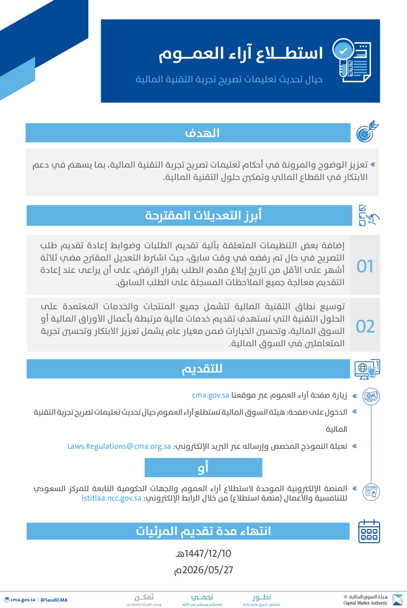 هيئة السوق المالية tweet media