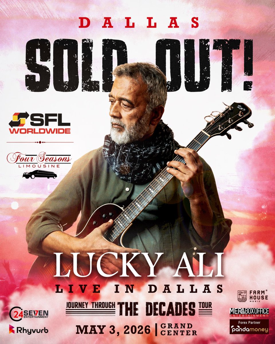 meraboxoffice's tweet photo. Thanks to Dallas and our amazing team, we are SOLD OUT
@luckyali Dallas May 3rd 2026 https://t.co/gAnBPWdGjx