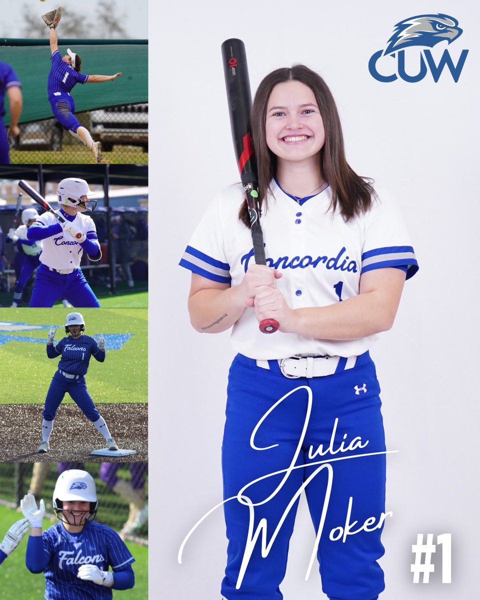 CUW_SB's tweet photo. Our first senior we are celebrating is #1, Julia Moker!!

Mokey, thank you for blessing this Falcon family with your goofiness and your determination for the last 4 years💙💙 https://t.co/xfmAYzwIqR