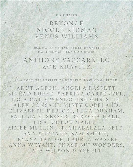 WORLDMUSICAWARD's tweet image. #LISA is set to make history on May 4 as the 1st K-pop Artist to attend the Met Gala as part of the prestigious Host Committee!💪🐐👑🤍

LISA MET GALA
#LISAxMetGala2026 
#MetGala2026 #MetGala 
@wearelloud