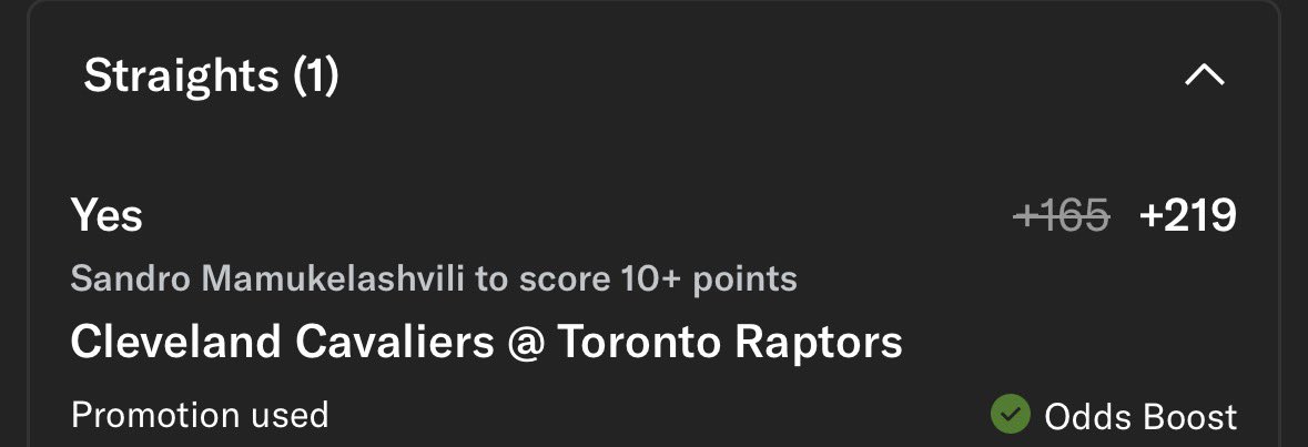 The kind of bet you make every day and will print in the long run. 

Fair at +165 any boost makes a go. 
#nbax #nbaplayoffs