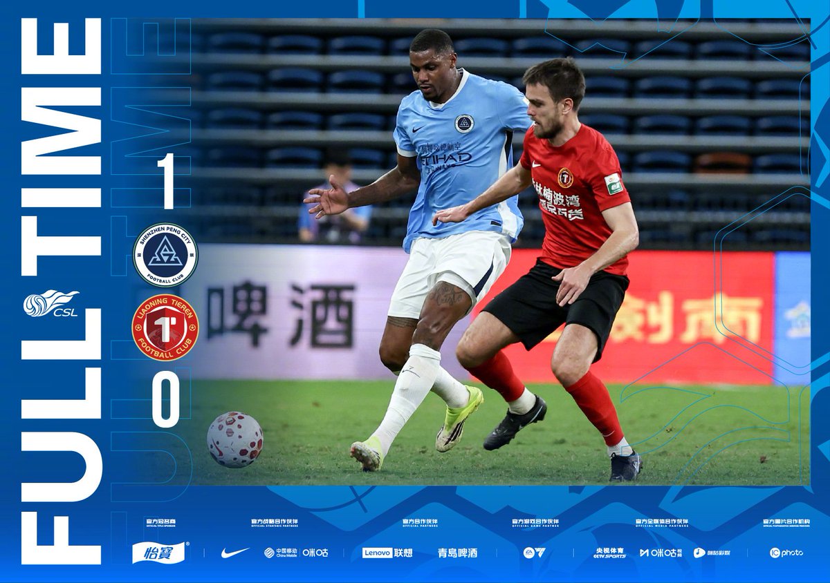 HotpotFootball's tweet image. ⏰FULL TIME

🏆Chinese Super League 2026 RD8

🆚Shenzhen Peng City 1⃣-0⃣ Liaoning Tieren

6' Wesley Moraes ⚽️

#CSL #CSL2026 #ChineseSuperLeague
