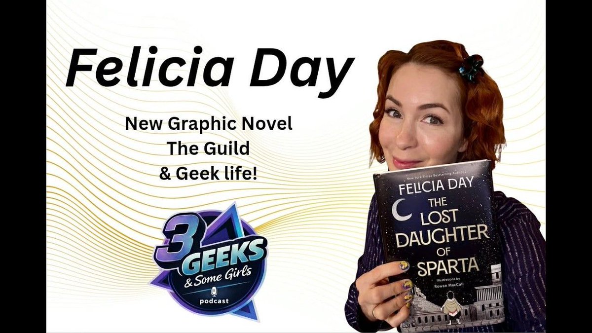 3geekspodcast's tweet image. Felicia Day Interview! The Guild, Career &amp;amp; New Book The Lost Daughter of Sparta youtu.be/sEOm3G6kjzs?si… via @YouTube @feliciaday #podcast #interview #geek