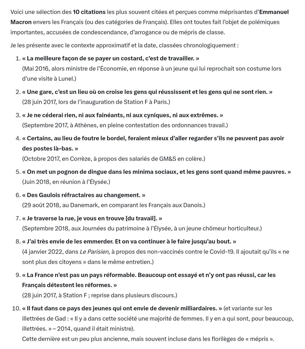 fabio35590's tweet image. « J’ai vu la noirceur du monde, la bêtise, la méchanceté », Brigitte Trogneux

Cette nouvelle citation complète les meilleures tirades méprisantes de Macron.

Ces gens haïssent le peuple‼️

#destitution