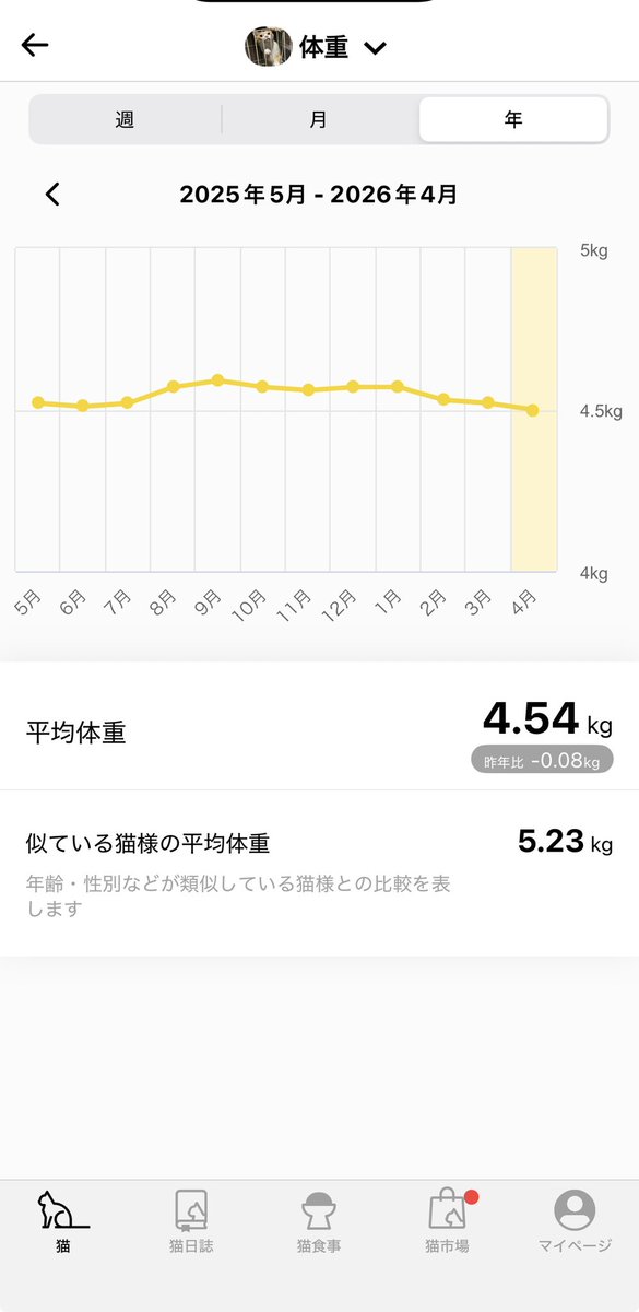 ソファに座ってるとお尻ポンポンを要求しにくるクレア様
ん？何かでかくね？
と思ってCatlog見たら右肩上がりで増量しとるやんか！
ご飯の量変わらないはずなのに。。。
ちなみに3枚目はリオの体重記録で安定してます。クレアよりご飯の量多いのに。