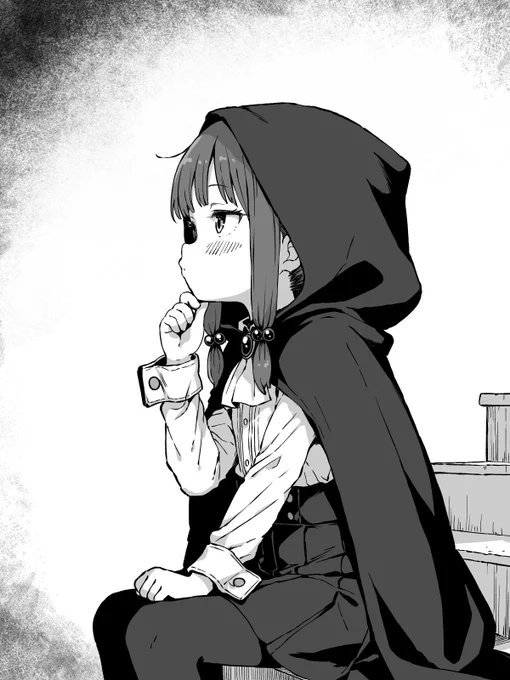 同じ子をまた描いてた。 こういうふうに、少し黙って考えてる時間もありそうだなと思って。