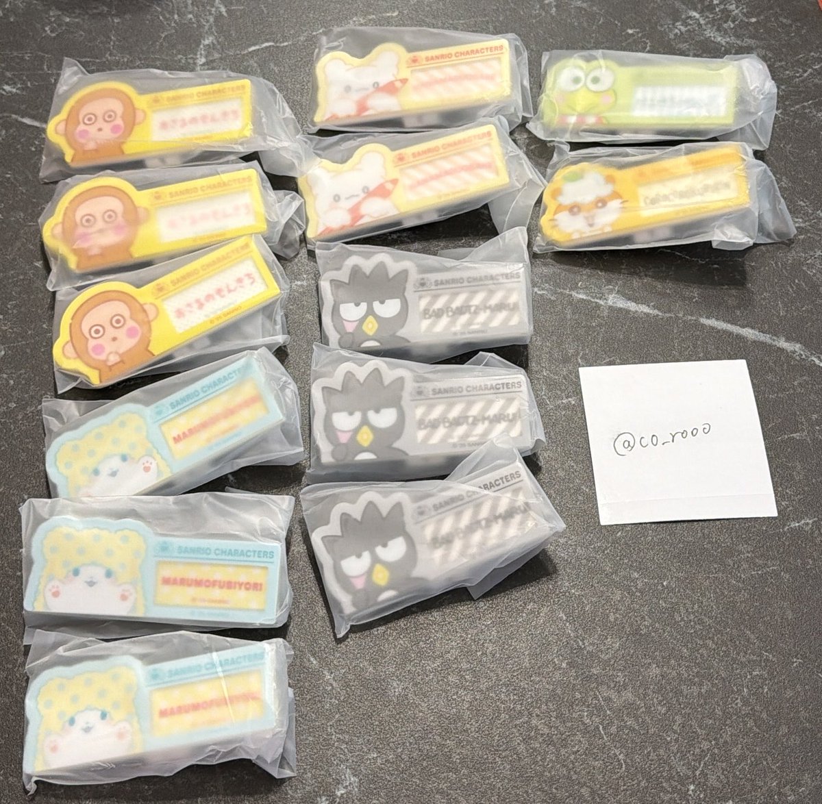 co_rooo's tweet photo. (交換)サンリオ サンリオキャラクターズ　シークレット名札バッジ

譲 おさるのもんきち はなまるおばけ けろけろけろっぴ コロコロクリリン バッドばつ丸 まるもふびより

求 ポムポムプリンor キティー orウサハナor定価+送料

★郵送希望

お気軽にお声掛けください🤲🏻 https://t.co/xIM0fWx8Zp