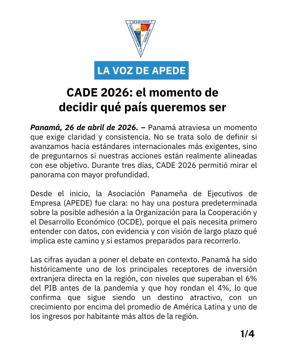 APEDE tweet media