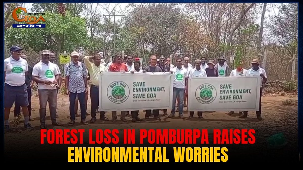 InGoa24x7's tweet image. Forest Loss In Pomburpa Raises Environmental Worries
WATCH:youtu.be/FSbiMIvs2Fw
#Pomburpa #ForestDamage #SaveTrees #GreenGoa #Environment #ForestDepartment #NorthGoa #EcoConcern #GoaNews #ingoanews