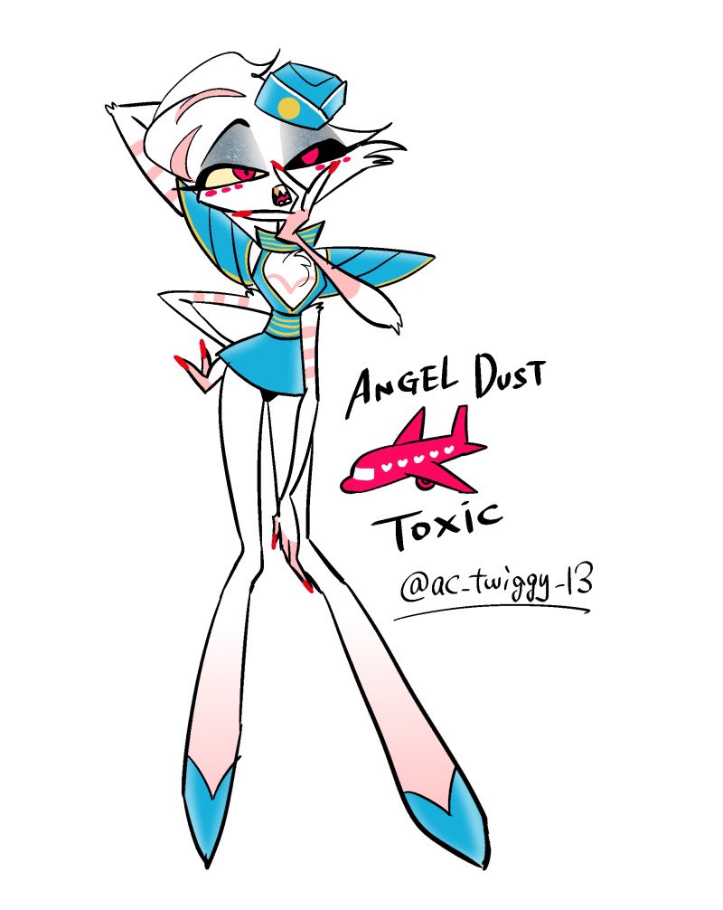 ac_twiggy_13's tweet photo. エンジェルがToxic歌ったと聞いていてもたってもいられず！！
#HazbinHotelFanart #angeldust https://t.co/r2evBu4tPL