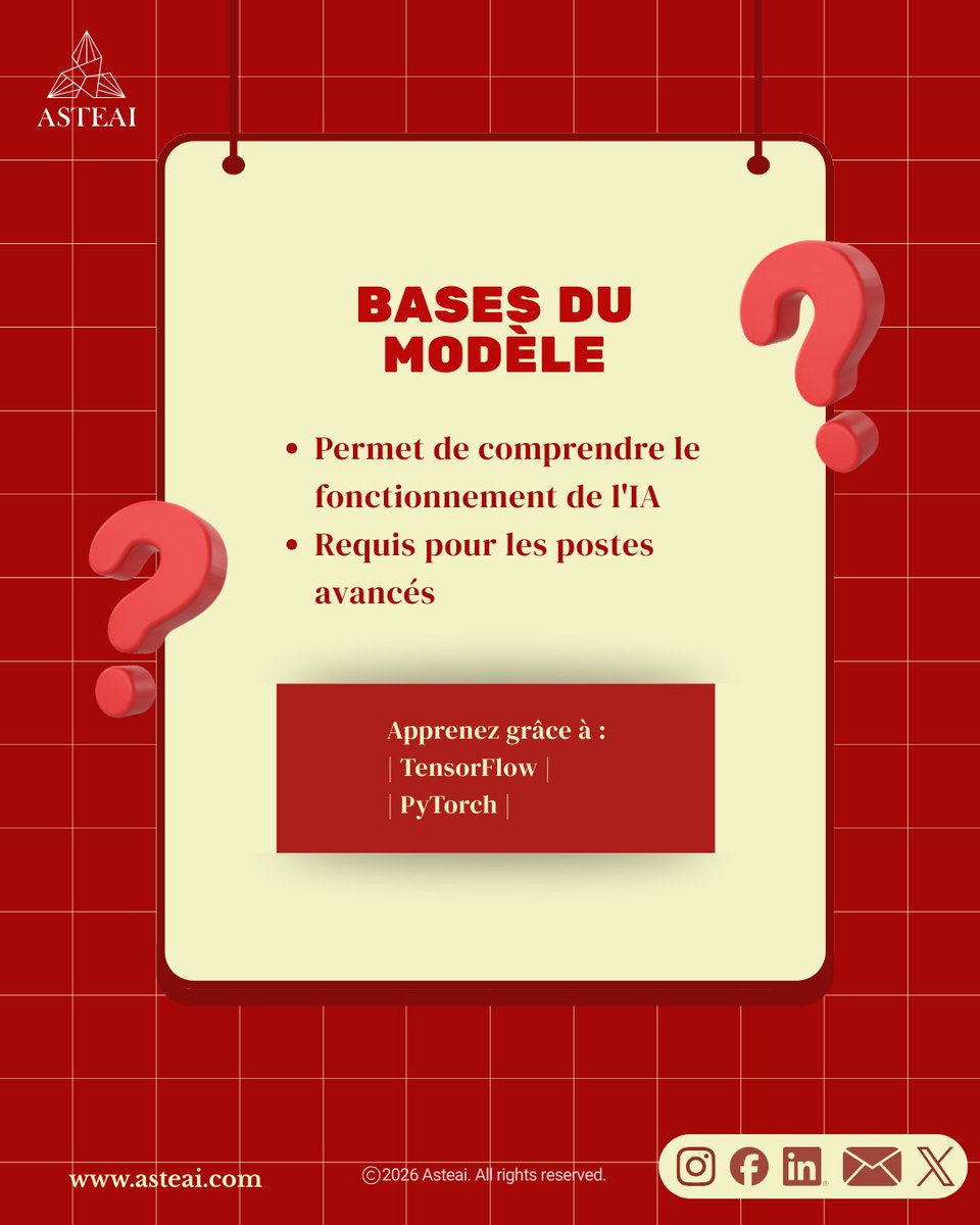 AsteAiAsteAi's tweet image. L’IA n’est pas une seule compétence — c’est un ensemble.
 Commencez avec les bonnes compétences en 2026 🚀
Enregistrez ce post pour rester en avance.
#AI #AICareers #FutureSkills #TechSkills #LearnAI #AsteAI