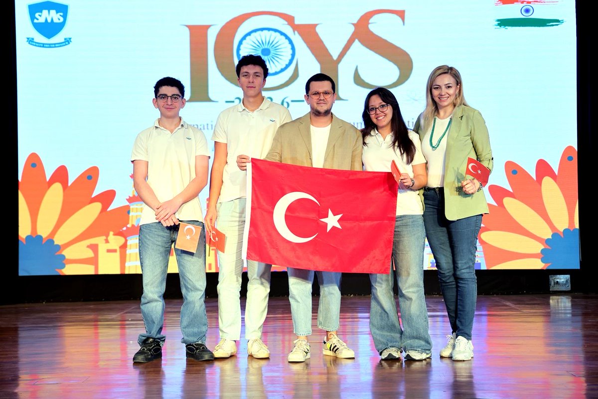 TC_YeniDelhiBE's tweet photo. Proud moment! 🇹🇷 Three students from Ankara won 1st place in their respective categories at the 32nd International Conference of Young Scientists (ICYS 2026) held in Delhi. 

We warmly congratulate our students and their teachers. 🔬🥇👏 #ICYS2026 #YoungScientists https://t.co/4MkIIgRrAw