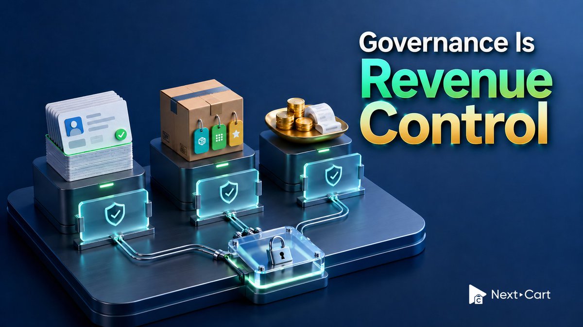 Next_Cart's tweet photo. 🔒 Data governance during migration isn't bureaucracy

It's revenue control. As you replatform, definitions shift, and silent errors can leak revenue.

Here's what to watch for:
👤 Identity: Duplicate accounts and guest merges force decisions on authoritative identity.

📦 Catalog: Attributes impact search relevance; lack of ownership degrades storefront.

💸 Financial: Tax rounding and discounts affect order totals, making reconciliation a recurring challenge.

✅ The Solution: Avoid lengthy documentation. Create data contracts and validation checks.

Consistently ask 3 questions:
➖ What is the precise definition?
➖ Who has permission to modify it?
➖ How can we identify drift early?

#NextCart #DataGovernance #EnterpriseArchitecture #Replatforming #eCommerce