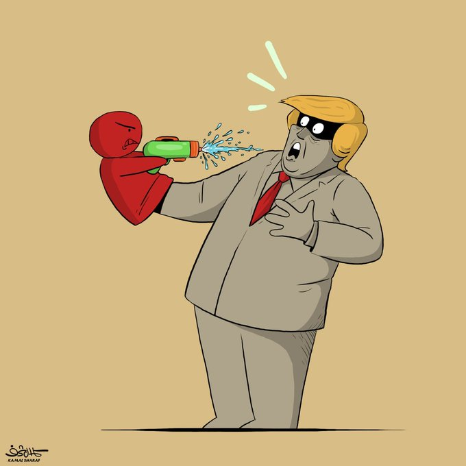 samira74k's tweet photo. @FT Cartoon by Yemeni artist
KamalSharaf on the White House Correspondents’ Dinner shooting incident https://t.co/P6Iy4weV8O