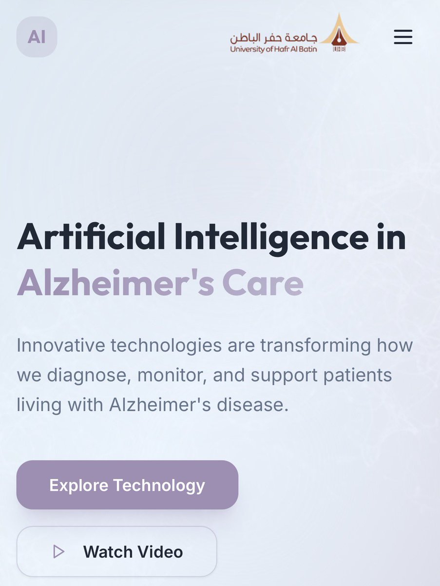 8Piqu's tweet photo. Artificial Intelligence in Alzheimer’s Care🧠🤖
Design and Implementation of a Web-Based Artificial Intelligence System for Alzheimer’s Care.
@UHB_University https://t.co/VEhqwXIfkH