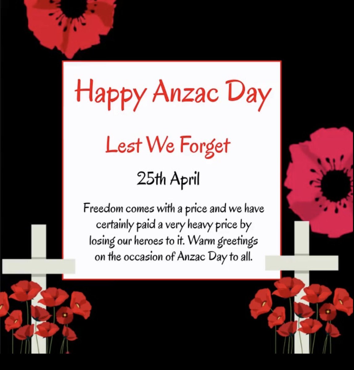 ___Ba_Le___'s tweet photo. Least we forget. Happy Anzac day to everyone who celebrates this day 25th April. may they always B remembered. and thank U to all who have served R serving &amp; will serve. thank u. we have to honor the other side too the  people who lost their lives too a time to remember all https://t.co/dBVcveHnq3