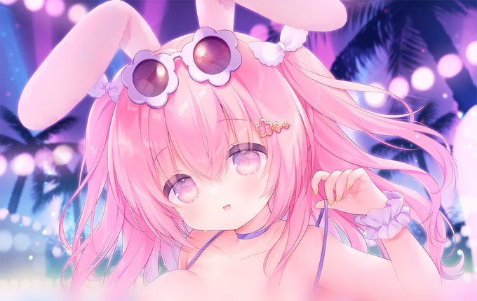 『電撃おとなの萌王Vol.15』にイラスト描かせていただきましたナイトプールな水着さくらちゃん!グッズもあります～おとなの皆様よろしくおねがいします!