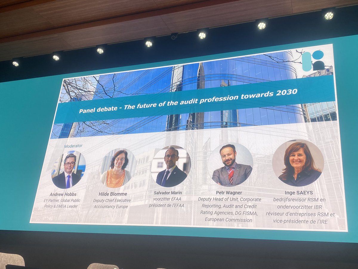 SalvaMarinHer's tweet image. ✅🙋🏻‍♂️It was a pleasure to participate in the panel”The future of the audit profession towards 2030.” Many thanks to ibr-ire.be , including their President,Vice-President, and Secretary General, for inviting @EFAAforSMEs to the discussion #FutureOfAudit #SMPs #IBR-IRE