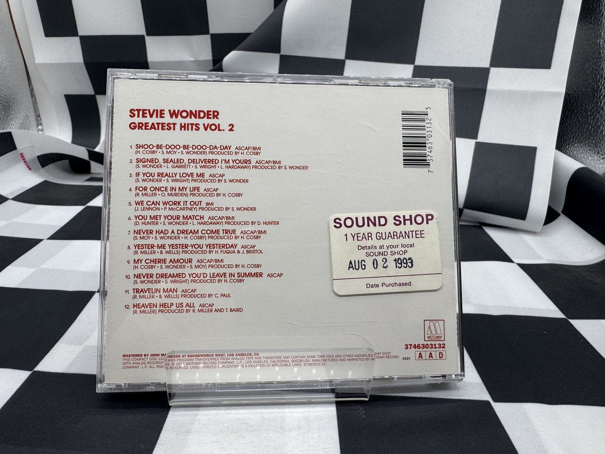 WilliamJGraham's tweet image. Check out Stevie Wonder- Stevie Wonder's Greatest Hits Vol. 2   CD  MOTOWN ebay.us/m/yixhrk #eBay via @eBay 
Stevie Wonder's Greatest Hits Vol. 2 is a compilation CD featuring some of the iconic artist's most beloved songs. Released in 1971 under the Motown record label,