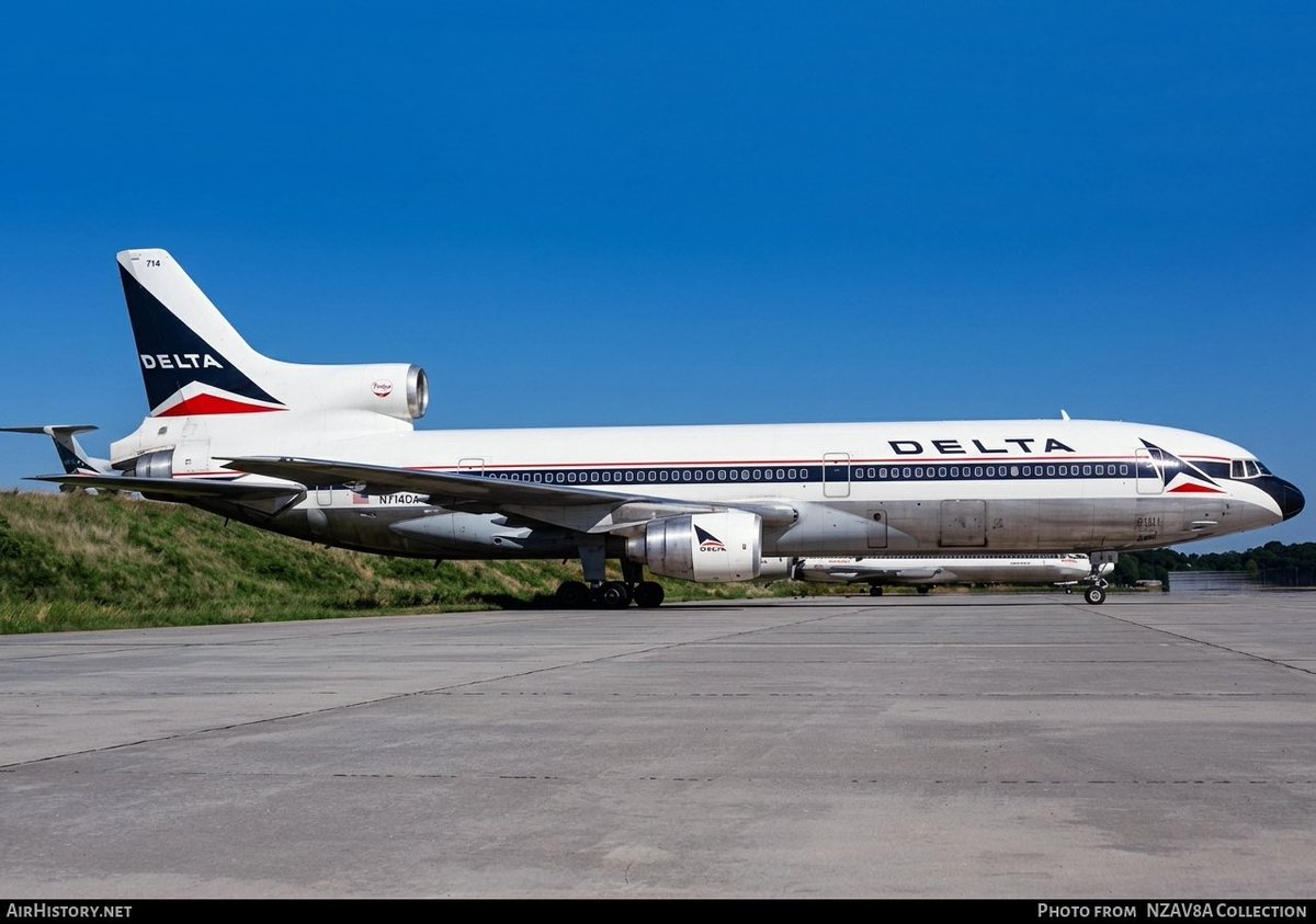 n194at's tweet image. Delta Air Lines
Lockheed L1011-1 N714DA Line #90
ATL/KATL Atlanta Hartsfield Intl Airport
Date: 1986
Photo credit NZAV8A Collection
#AvGeek #Airline #Aviation #AvGeeks #Lockheed #L1011 #TriStar #DeltaAirLines #ATL #Atlanta @ATLairport 🇺🇸