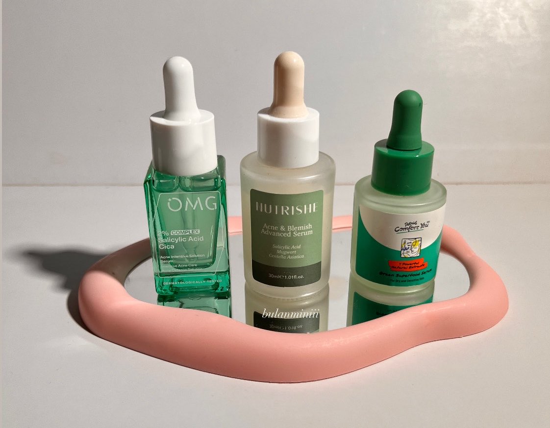 TOP 3 serum warna ijo yang nampol buat basmi jerawat
(approved by my sensitive acne prone skin 😩)