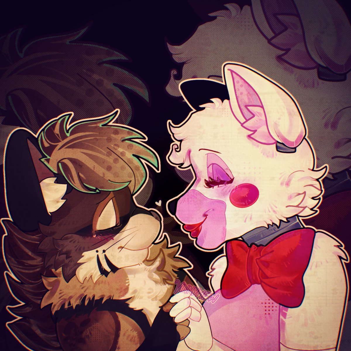 CivetColorPop's tweet image. Neither of them are lesbian but this is a sapphic relationship so…. 

#furryfandom #fursona #tonycrynight #FiveNightsAtFreddys #yumetwt #yumeship #FNAF #manglefnaf #fnaf2 #manglethefox