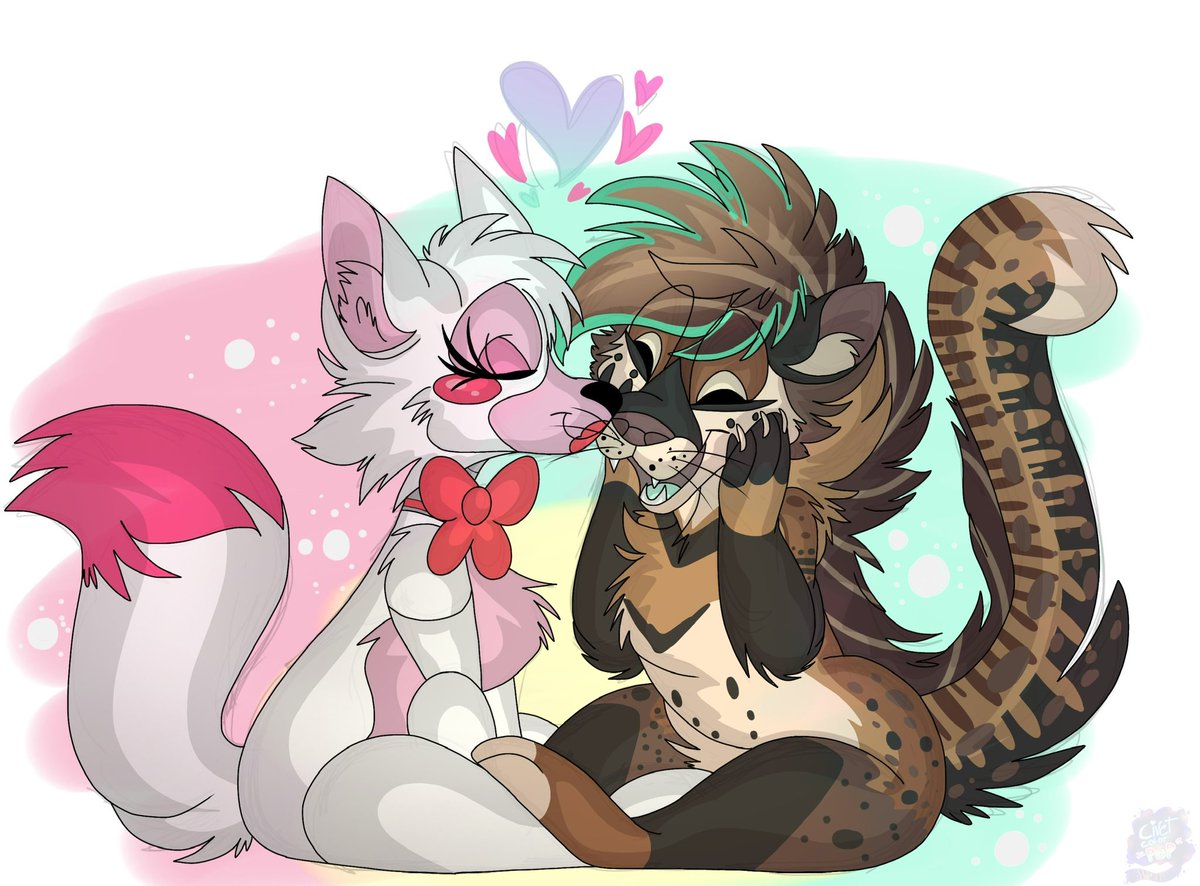 CivetColorPop's tweet image. Neither of them are lesbian but this is a sapphic relationship so…. 

#furryfandom #fursona #tonycrynight #FiveNightsAtFreddys #yumetwt #yumeship #FNAF #manglefnaf #fnaf2 #manglethefox
