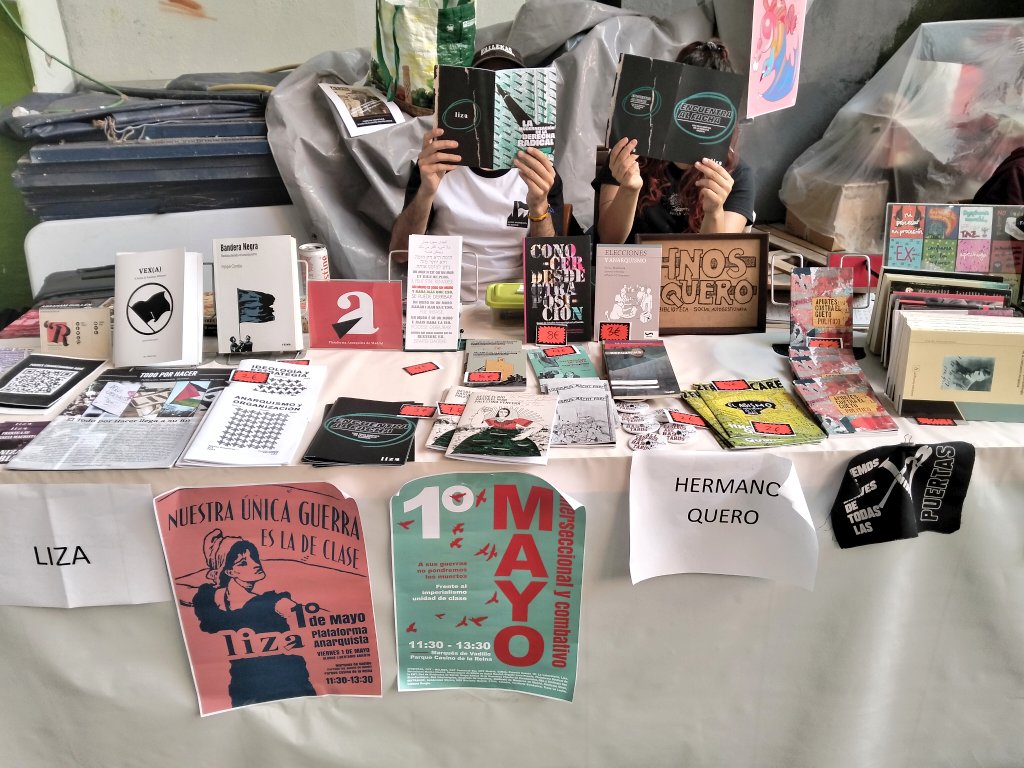 Liza__Granada's tweet photo. Tercera Bienal Anarquista de Madrid 🏴

Formación, agitación y estrategia. https://t.co/UmImN9MjxY