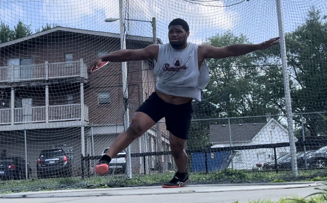 Channel1450com's tweet photo. DP’s Practice Pop In: Springfield High Senators Boys Track Throwers

Week 35 of the segment takes DP to the shadow of the Capitol Building -

Checking in with the Springfield boys throwers on their season so far and the goals ahead
 https://t.co/Pg3MPFvvRd https://t.co/8ioOwnQ0T5