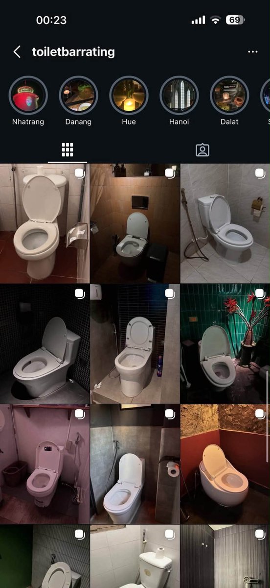 There this guy who review bathroom all over Vietnam. If you travel to Vietnam make sure to follow him on insta