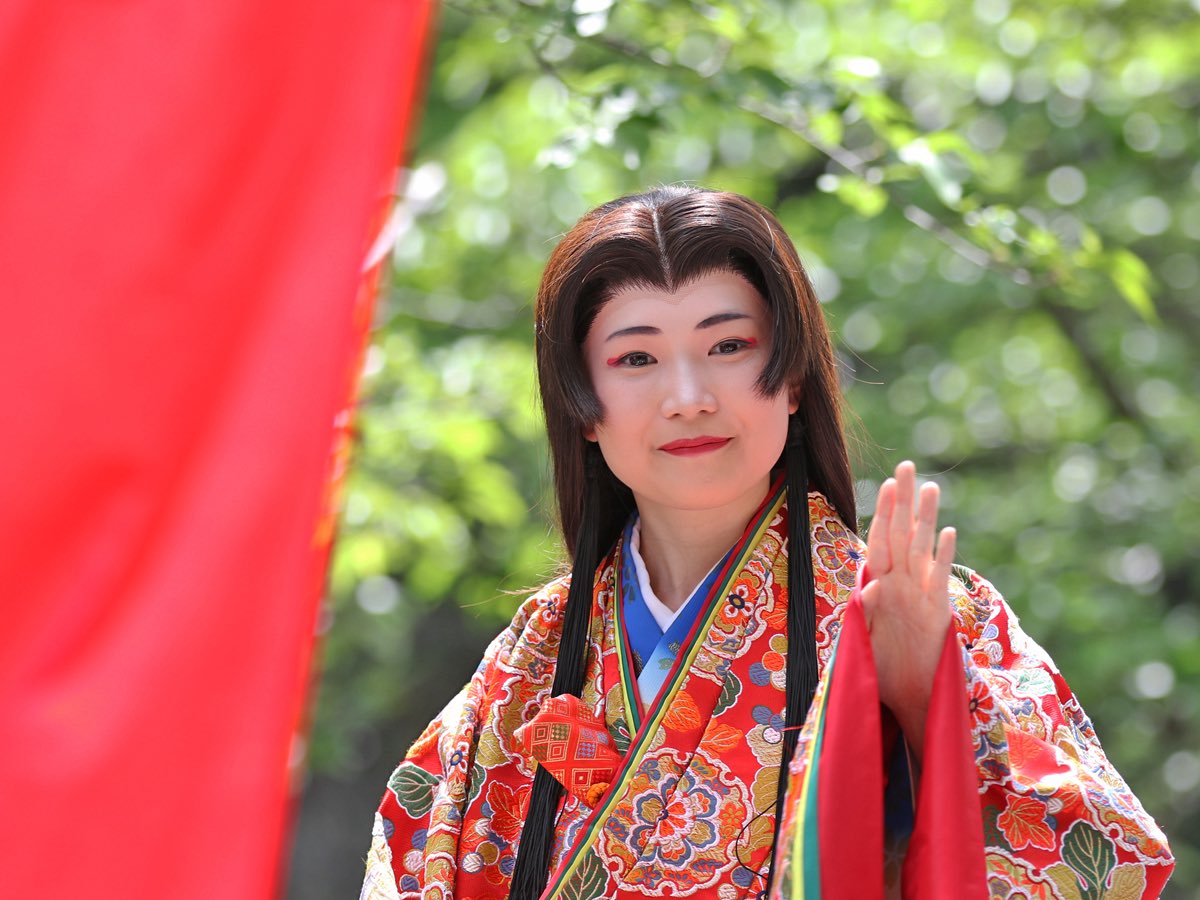 wps0212's tweet photo. 姫さまの撮影はノボリとの戦い。
#照姫まつり　#石神井公園 https://t.co/RWfRrDe3PR